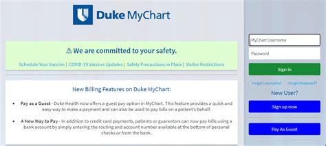 dukechart|mychart patient log in.